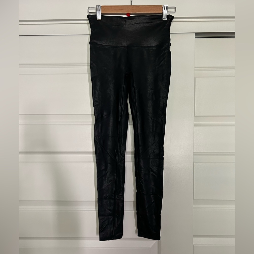Spanx Faux Leather Leggings - Size M